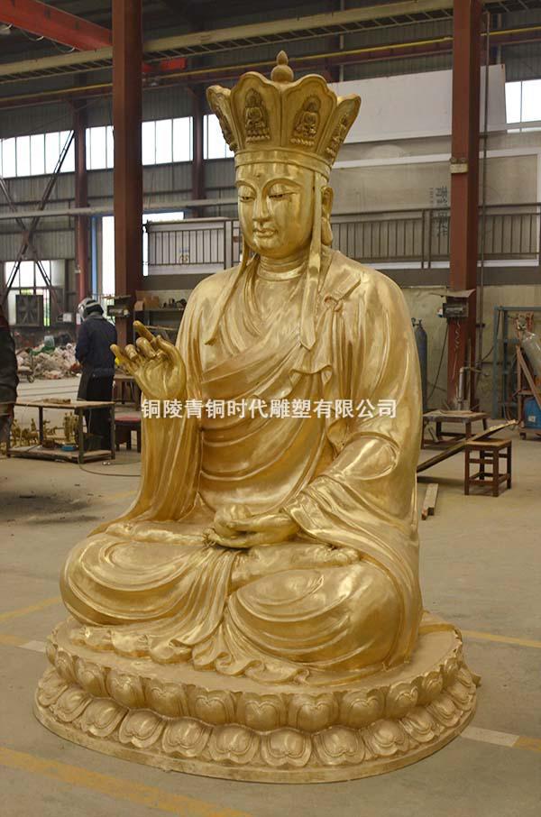 《地藏菩萨》铜佛像